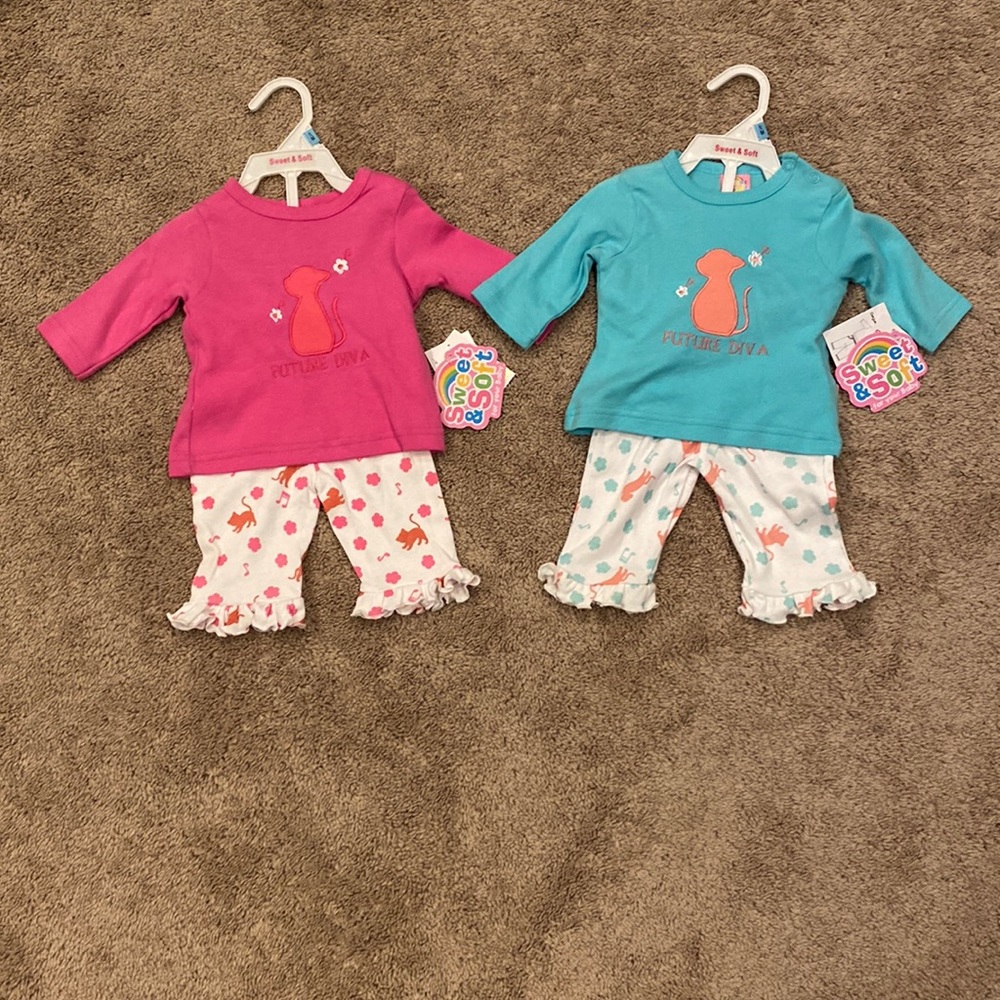 New! Girl 3/6 Months Outfits